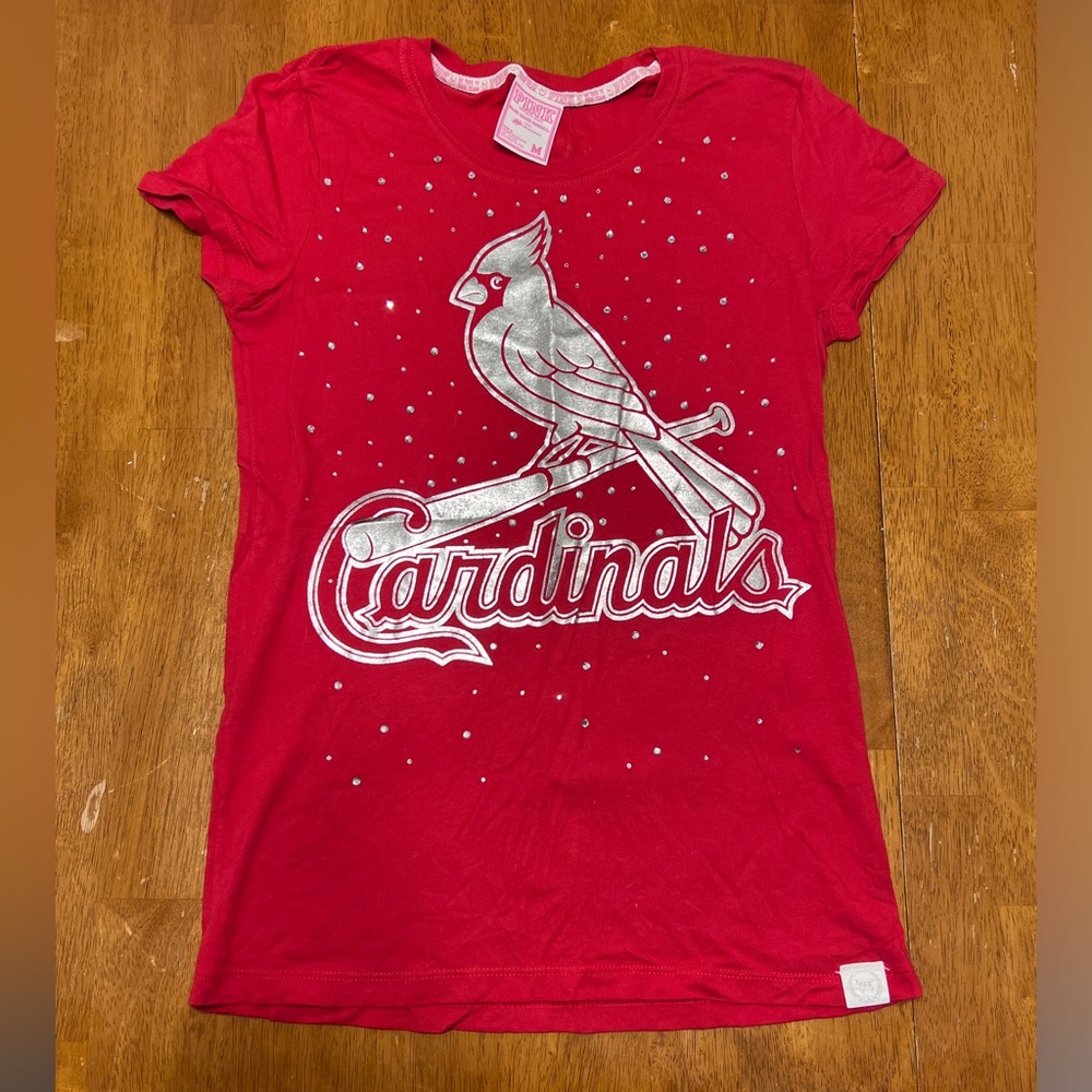 Womens VS Pink Cardinals T-shirt Size Medium